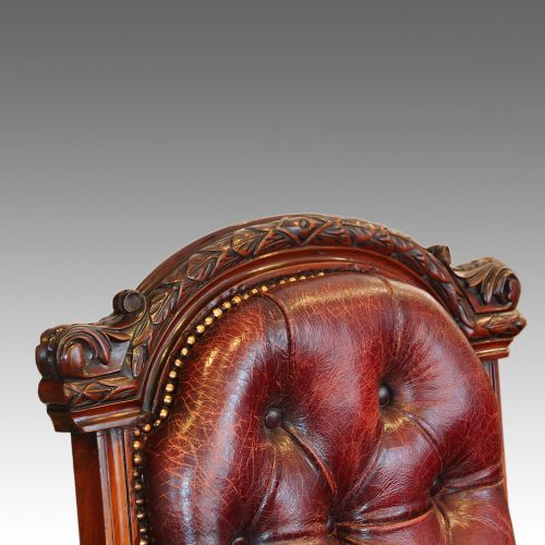 fig 1. Victorian mahogany desk chair