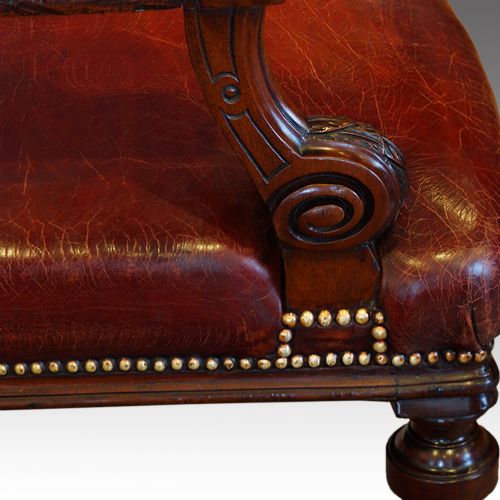 fig 3. Victorian mahogany desk chair