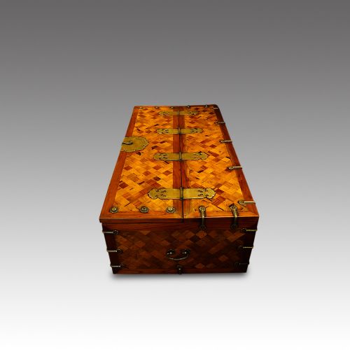 fig 1. Asian parquetry silk robe chest