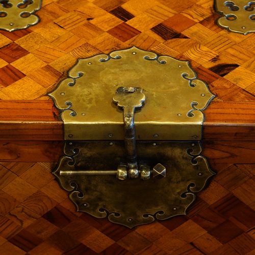 fig 4. Asian parquetry silk robe chest