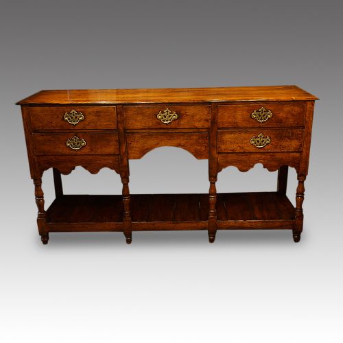 Antique Oak Pot Board Dresser