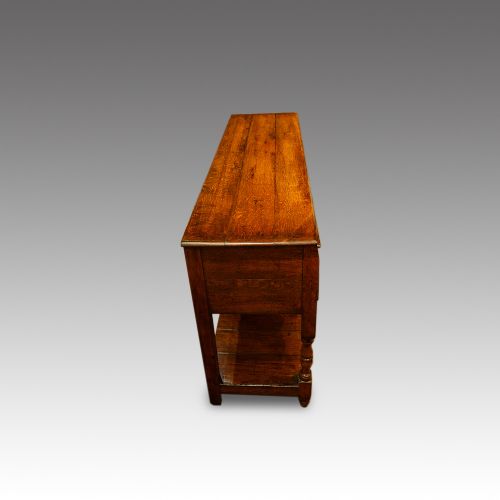 fig 2. Antique oak pot board dresser