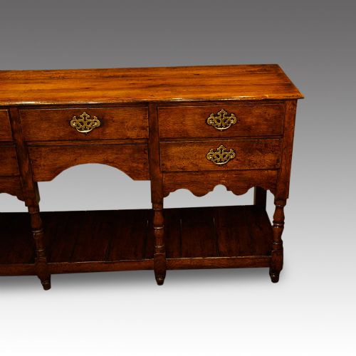 fig 3. Antique oak pot board dresser