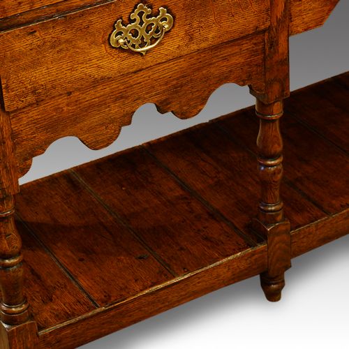 fig 7. Antique oak pot board dresser