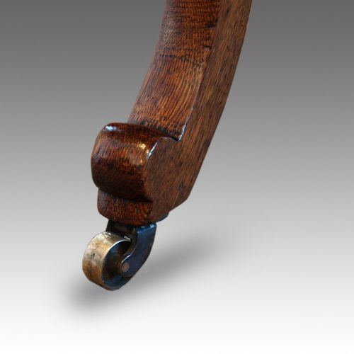 fig 3. Victorian oak swivel desk chair