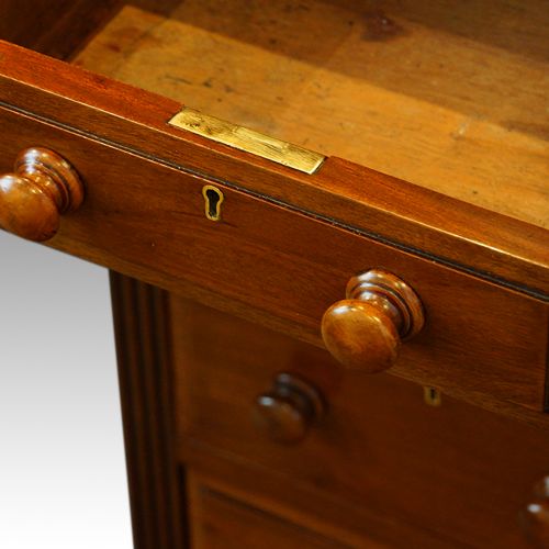 fig 3. Victorian mahogany pedestal desk