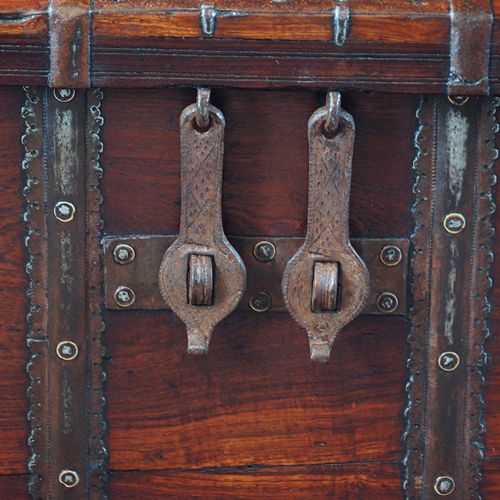 fig 6. Antique Colonial merchant’s chest