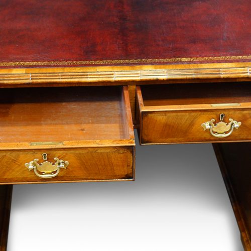 fig 1. Walnut 1920’s pedestal desk