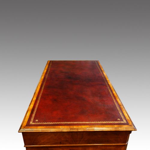 fig 4. Walnut 1920’s pedestal desk