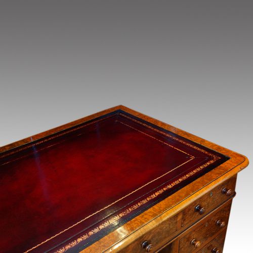 fig 8. Walnut 1920’s pedestal desk