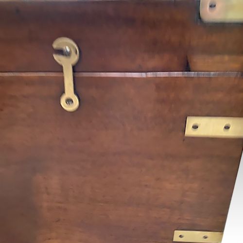 fig 1. Victorian brass bound military chest