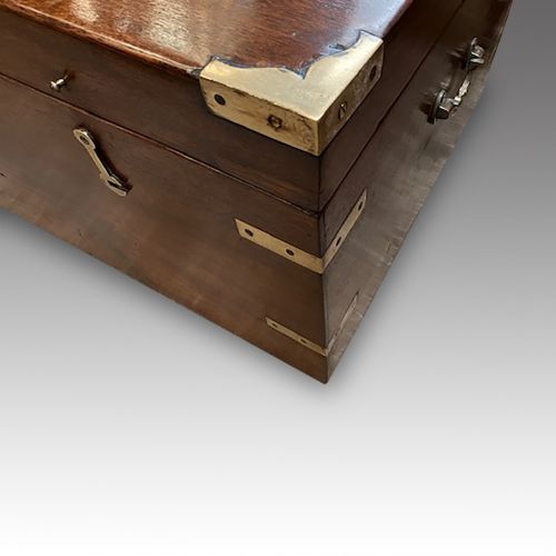 fig 2. Victorian brass bound military chest