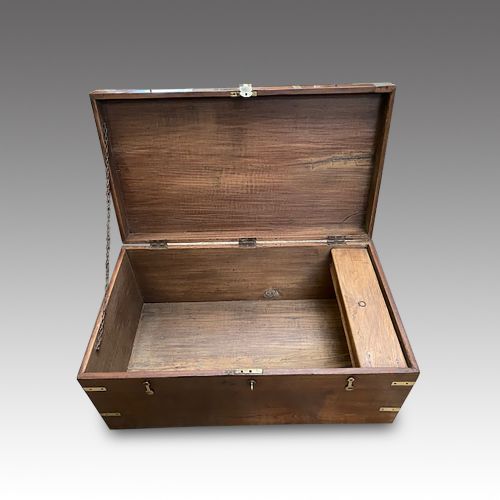 fig 4. Victorian brass bound military chest