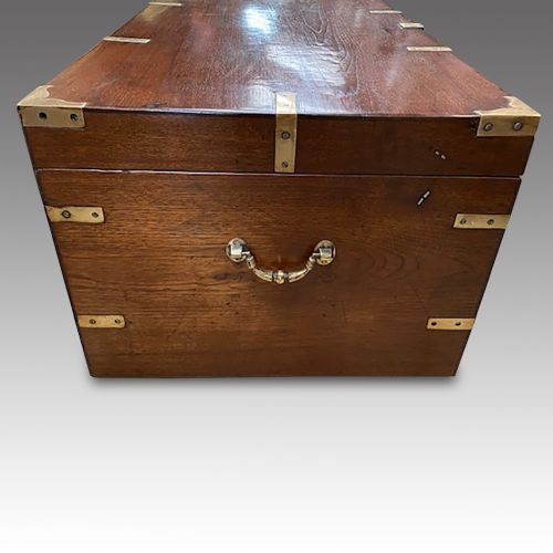 fig 5. Victorian brass bound military chest