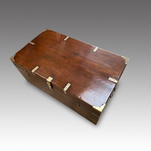 fig 6. Victorian brass bound military chest