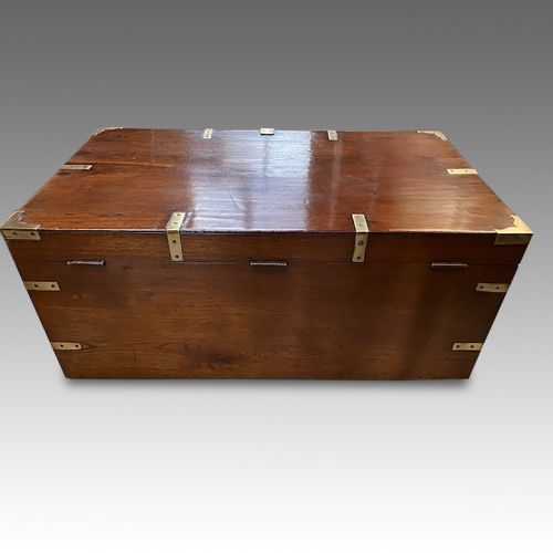 fig 8. Victorian brass bound military chest