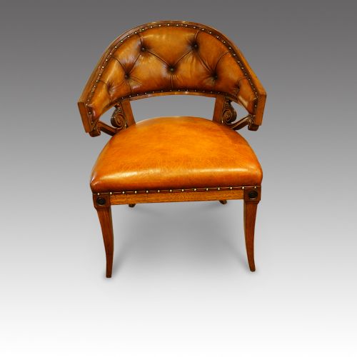 fig 2. Mahogany tub shaped Desk Chair