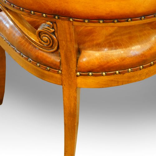 fig 5. Mahogany tub shaped Desk Chair