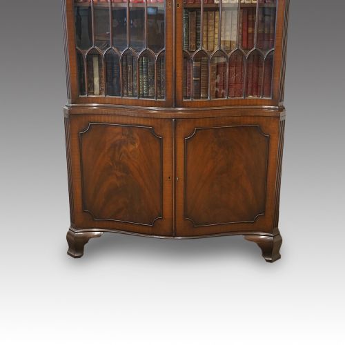 fig 1. George V mahogany bookcase