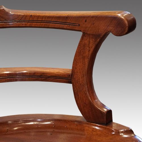 fig 1. Edwardian mahogany swivel desk chair