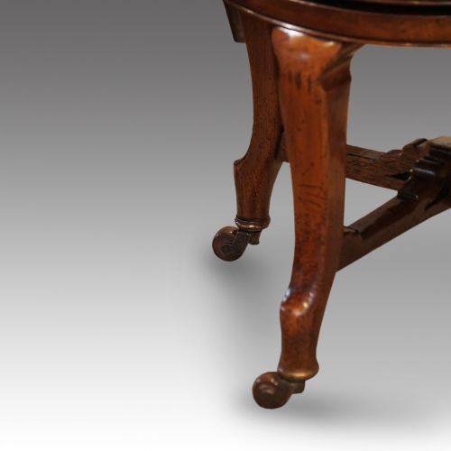 fig 4. Edwardian mahogany swivel desk chair
