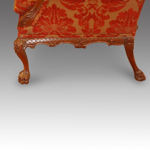 fig 6. Pair of Georgian style wing chairs