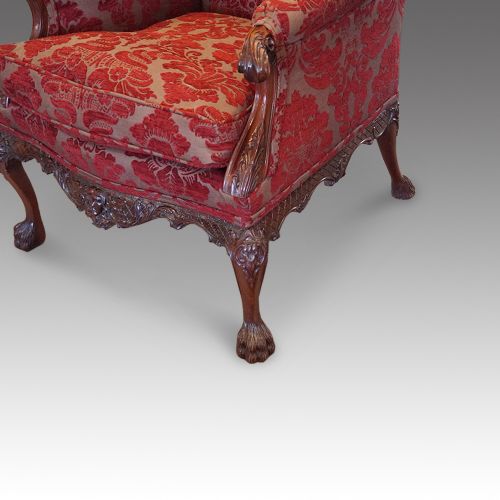 fig 8. Pair of Georgian style wing chairs