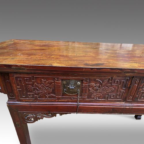 fig 2. Chinese red lacquer altar table