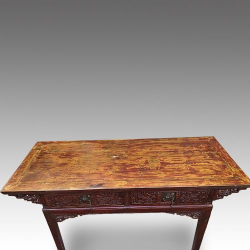 fig 4. Chinese red lacquer altar table