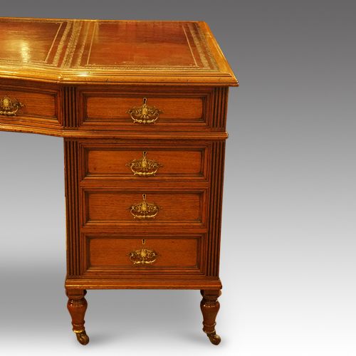 fig 3. Victorian walnut partners desk