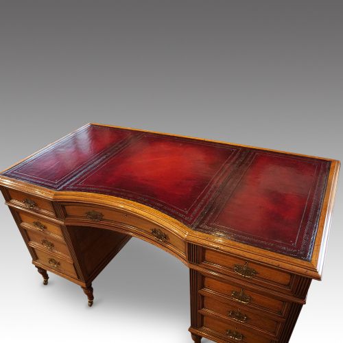 fig 4. Victorian walnut partners desk