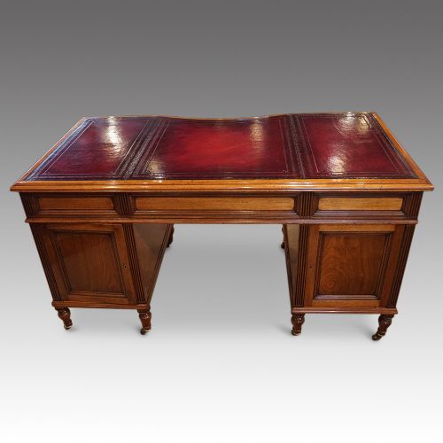 fig 9. Victorian walnut partners desk