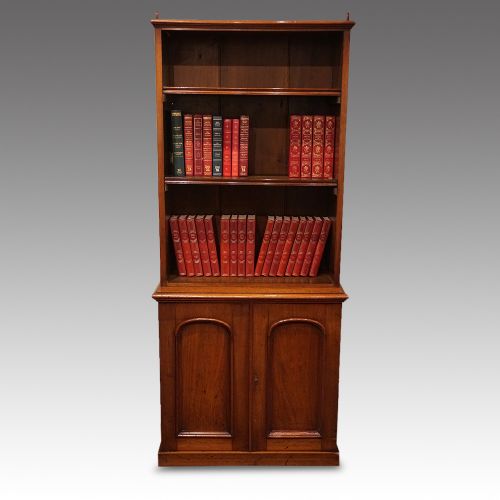 Victorian Mahogany Open Bookcase