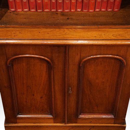 fig 1. Victorian mahogany open bookcase