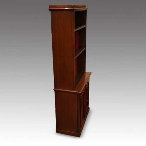 fig 2. Victorian mahogany open bookcase