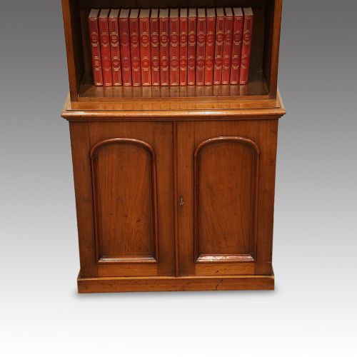 fig 4. Victorian mahogany open bookcase