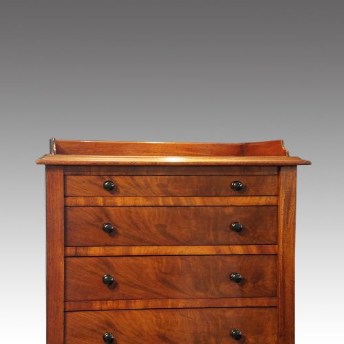 fig 2. Victorian mahogany Wellington chest