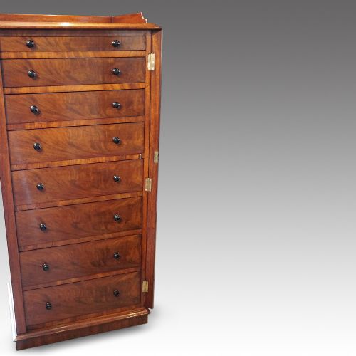 fig 4. Victorian mahogany Wellington chest