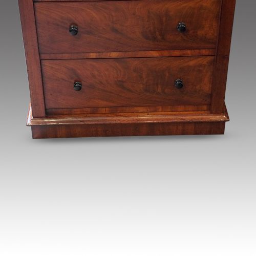 fig 7. Victorian mahogany Wellington chest