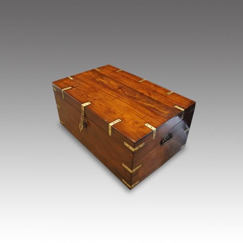 fig 1. Victorian brass bound military chest