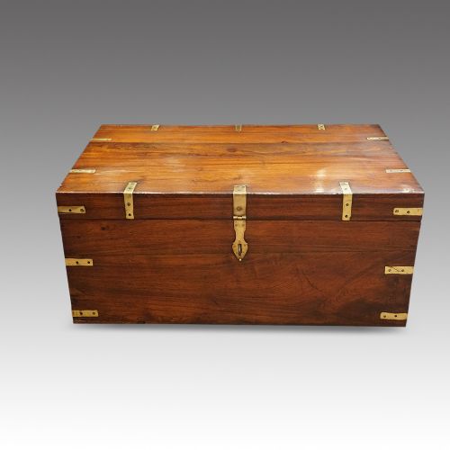 fig 3. Victorian brass bound military chest