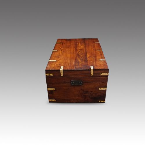 fig 4. Victorian brass bound military chest
