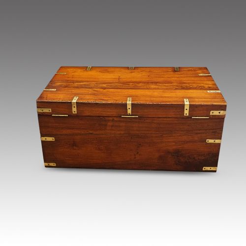 fig 8. Victorian brass bound military chest