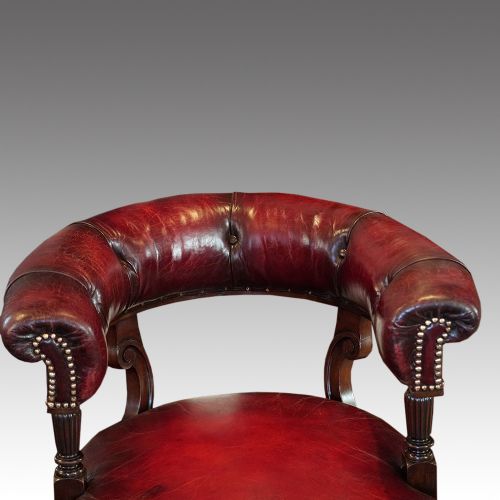 fig 3. Victorian mahogany desk chair by James Shoolbred