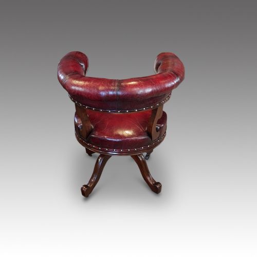 fig 5. Victorian mahogany desk chair by James Shoolbred