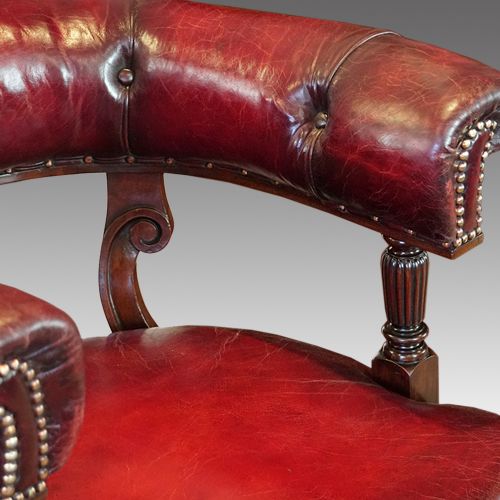fig 6. Victorian mahogany desk chair by James Shoolbred