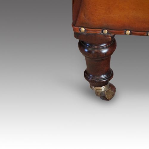 fig 5. Pair of Victorian leather club chairs