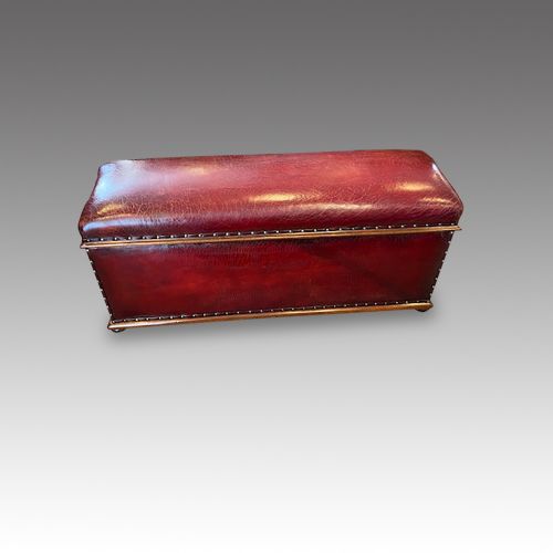 Victorian Leather Ottoman