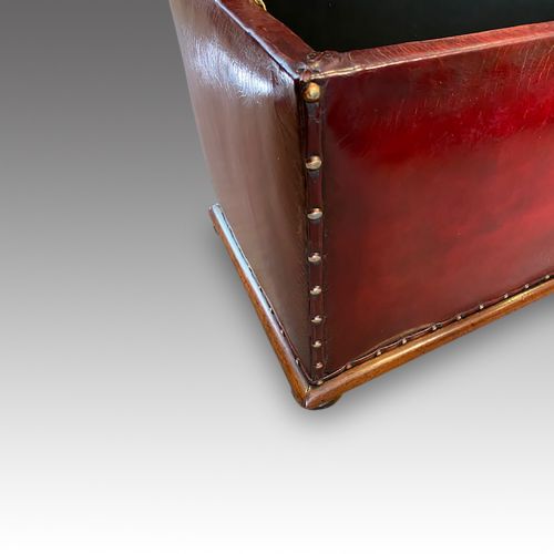 fig 2. Victorian leather ottoman