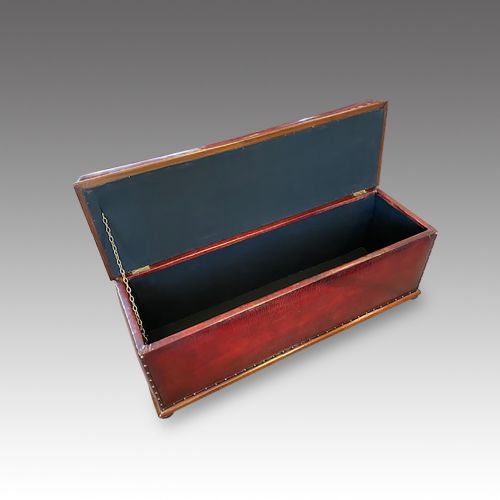 fig 3. Victorian leather ottoman